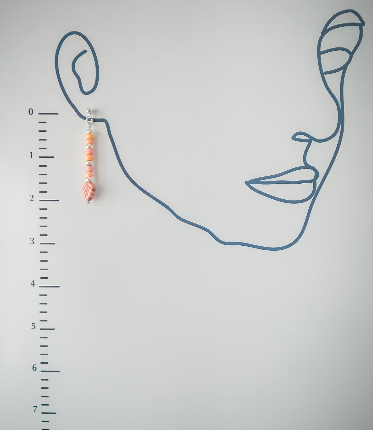 Indigenous Handmade Earrings - Peach Leaf