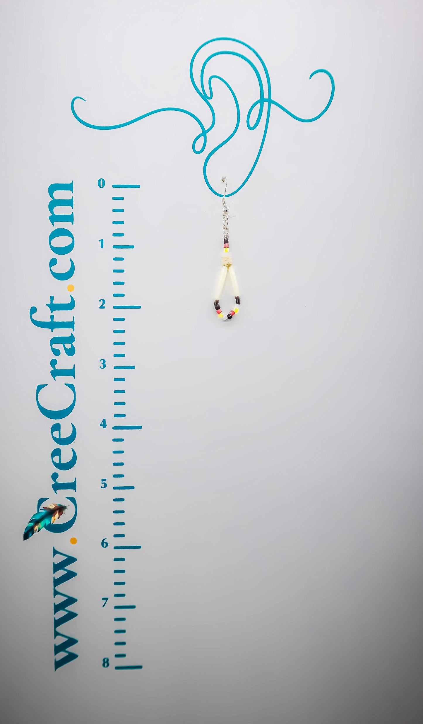 Indigenous Handmade Earrings - Miyuki w/ Porcupine Quills