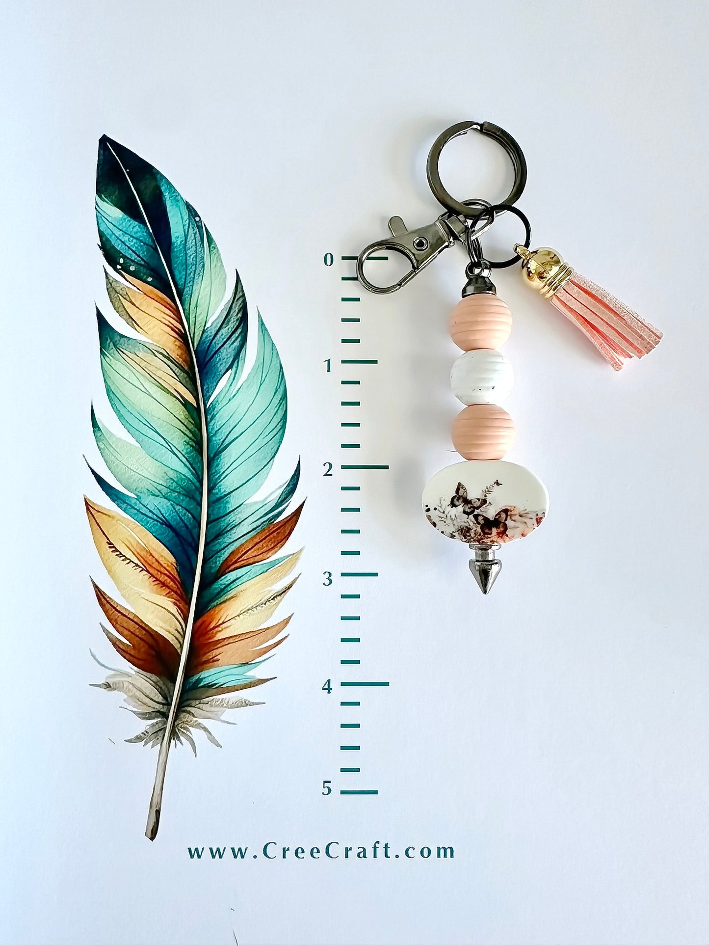 Porte-clés Bar - Papillon