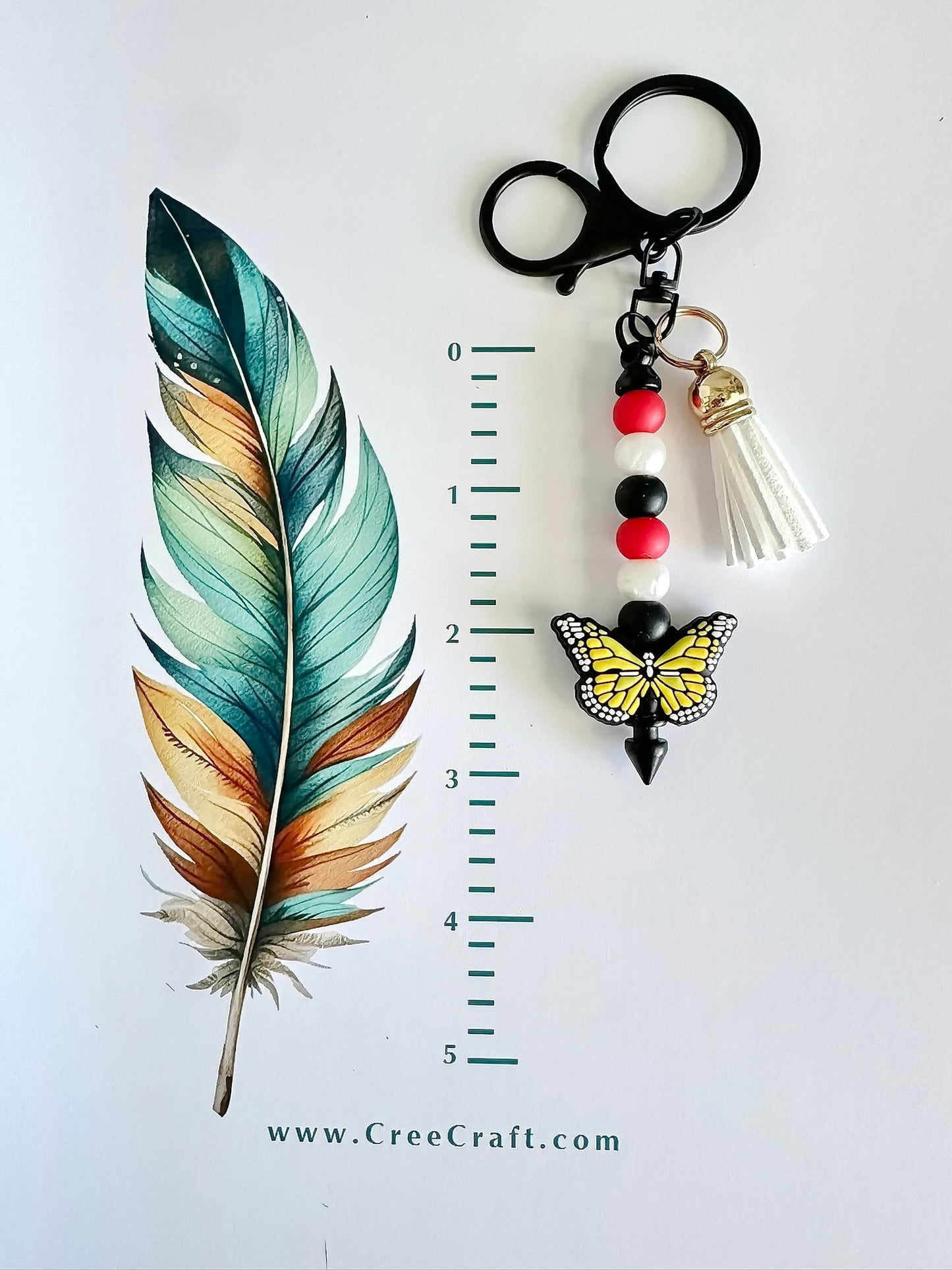 Porte-clés Bar - Papillon