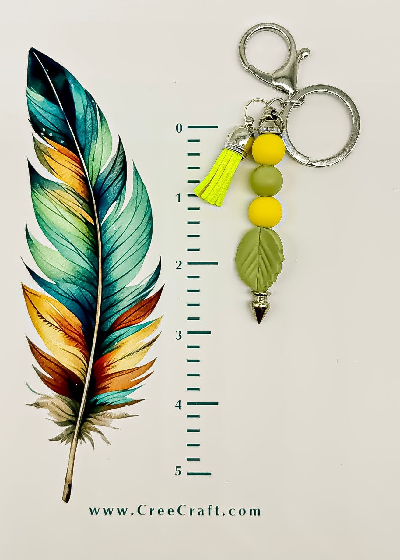 Bar Keychain - Leaf