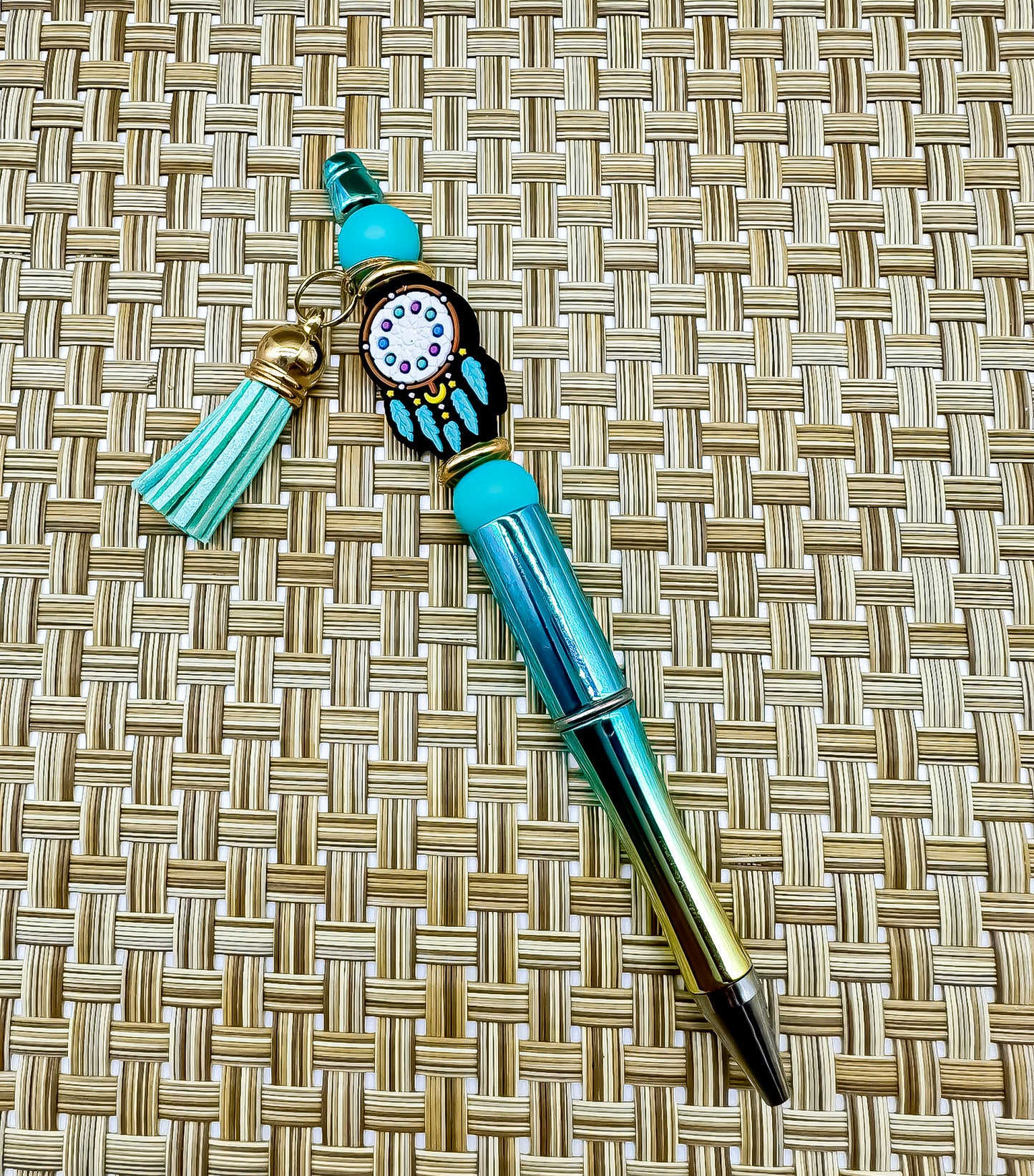 Stylo à bille à perles - Hibou