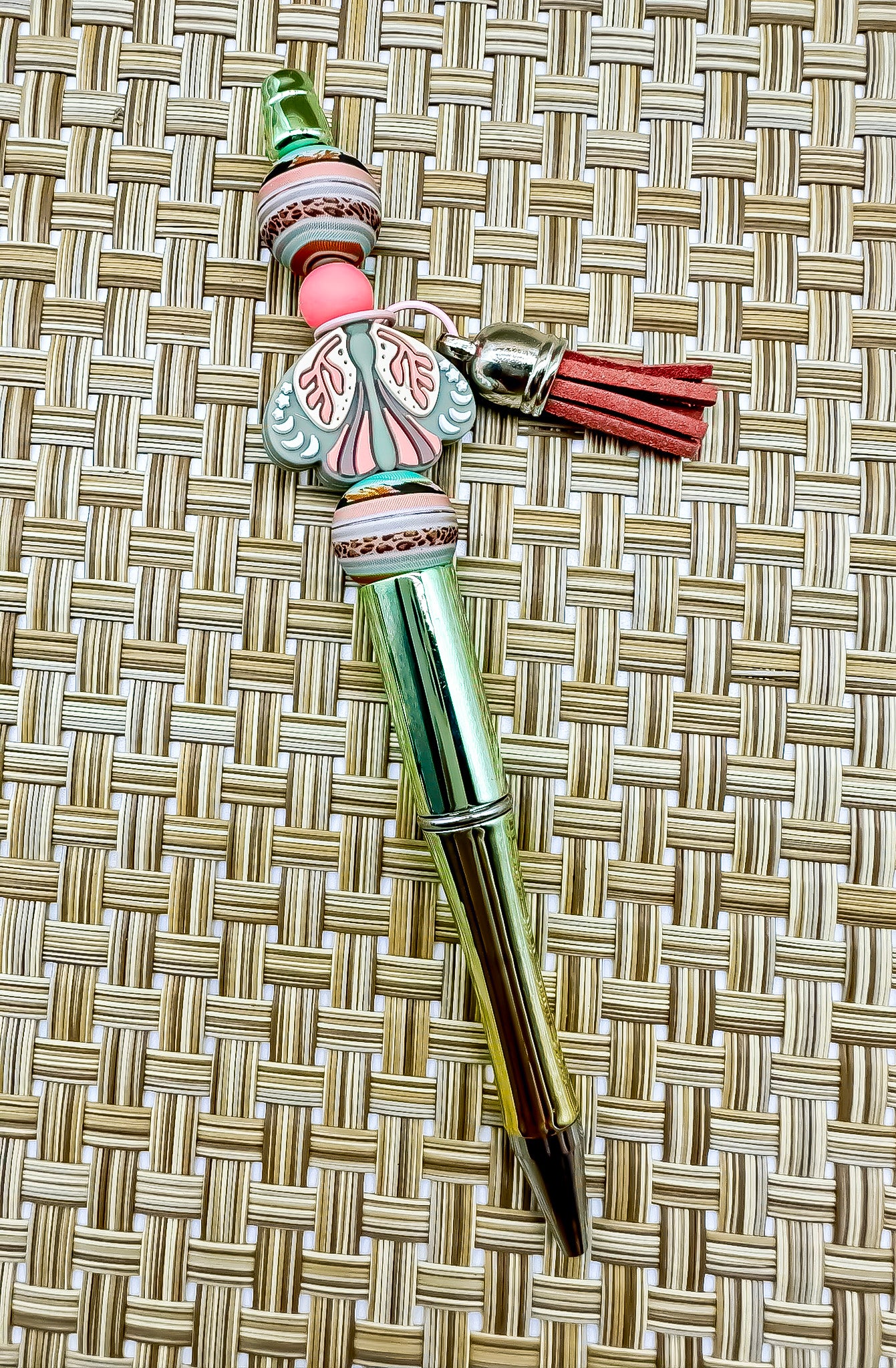 Beaded Ballpoint Pen - Moth