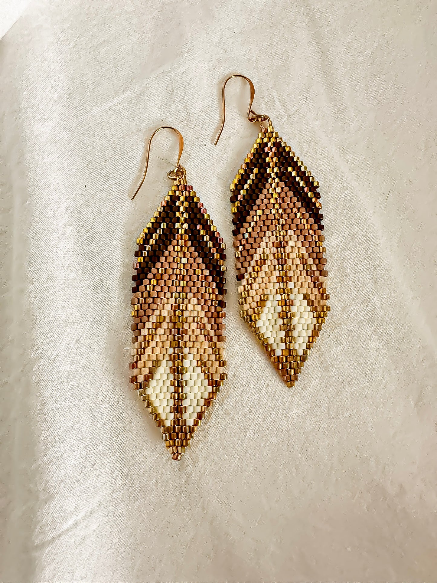 Indigenous Handmade Earrings - Miyuki Delica Beads