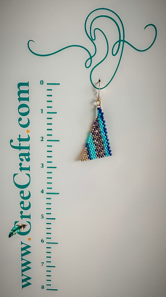 Indigenous Handmade Earrings - Miyuki Delica Beads