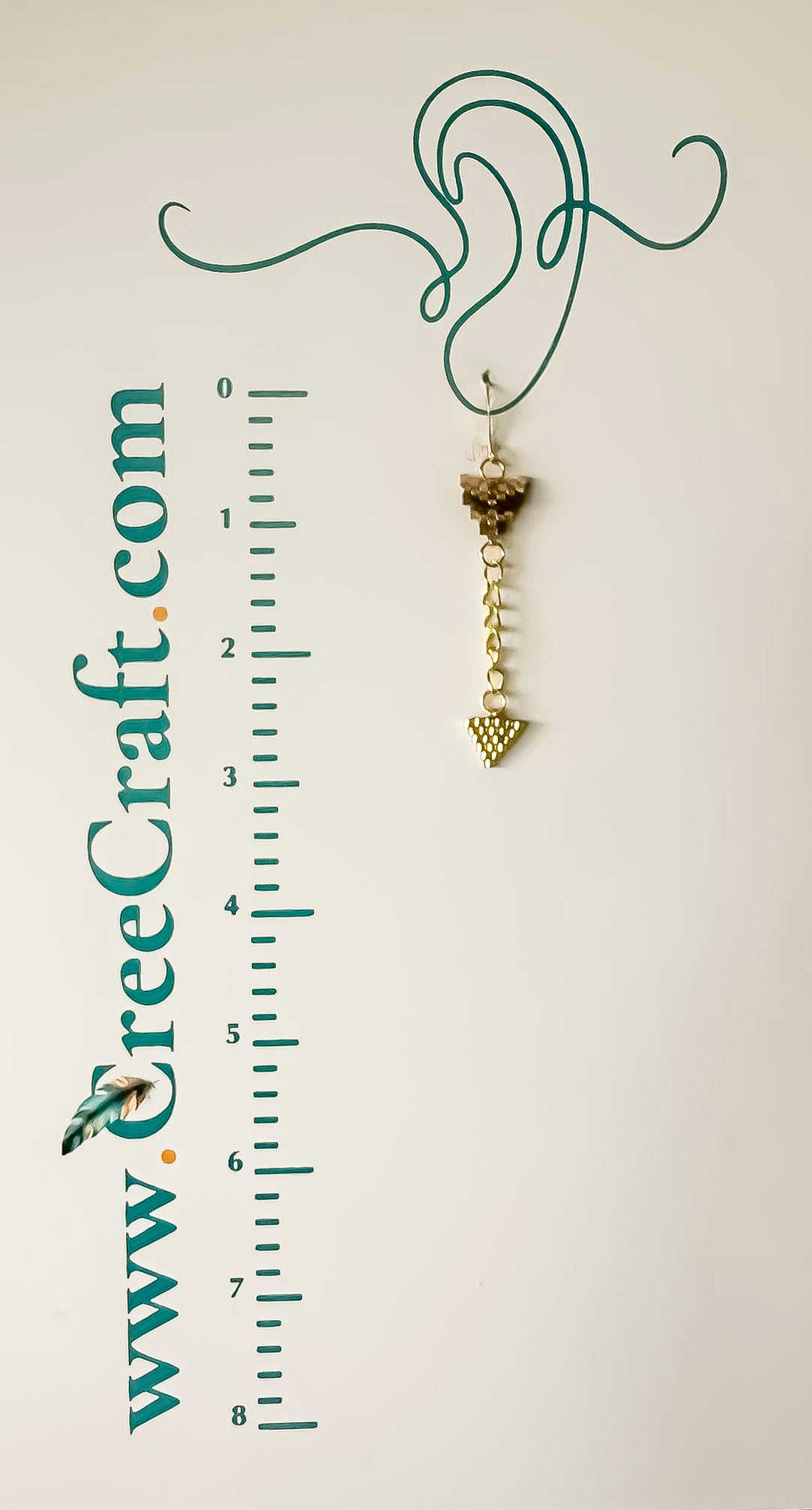Indigenous Handmade Earrings - Miyuki Delica Beads - Arrow