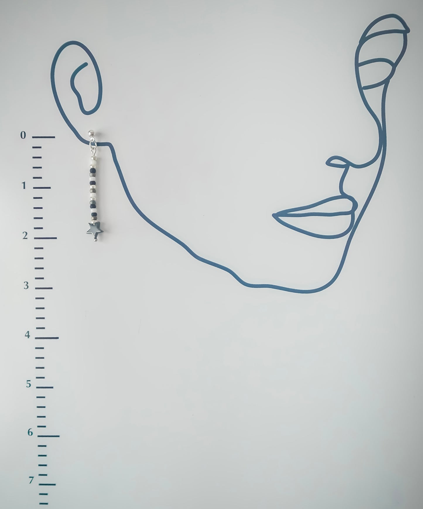 Indigenous Handmade Earrings - Miyuki w/ Hematite Star