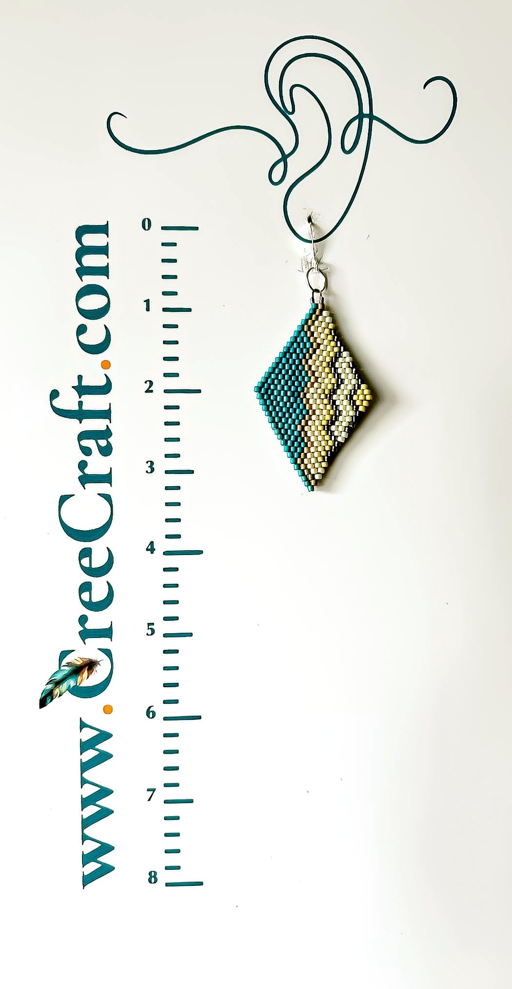 Indigenous Handmade Earrings - Miyuki Delica Beads