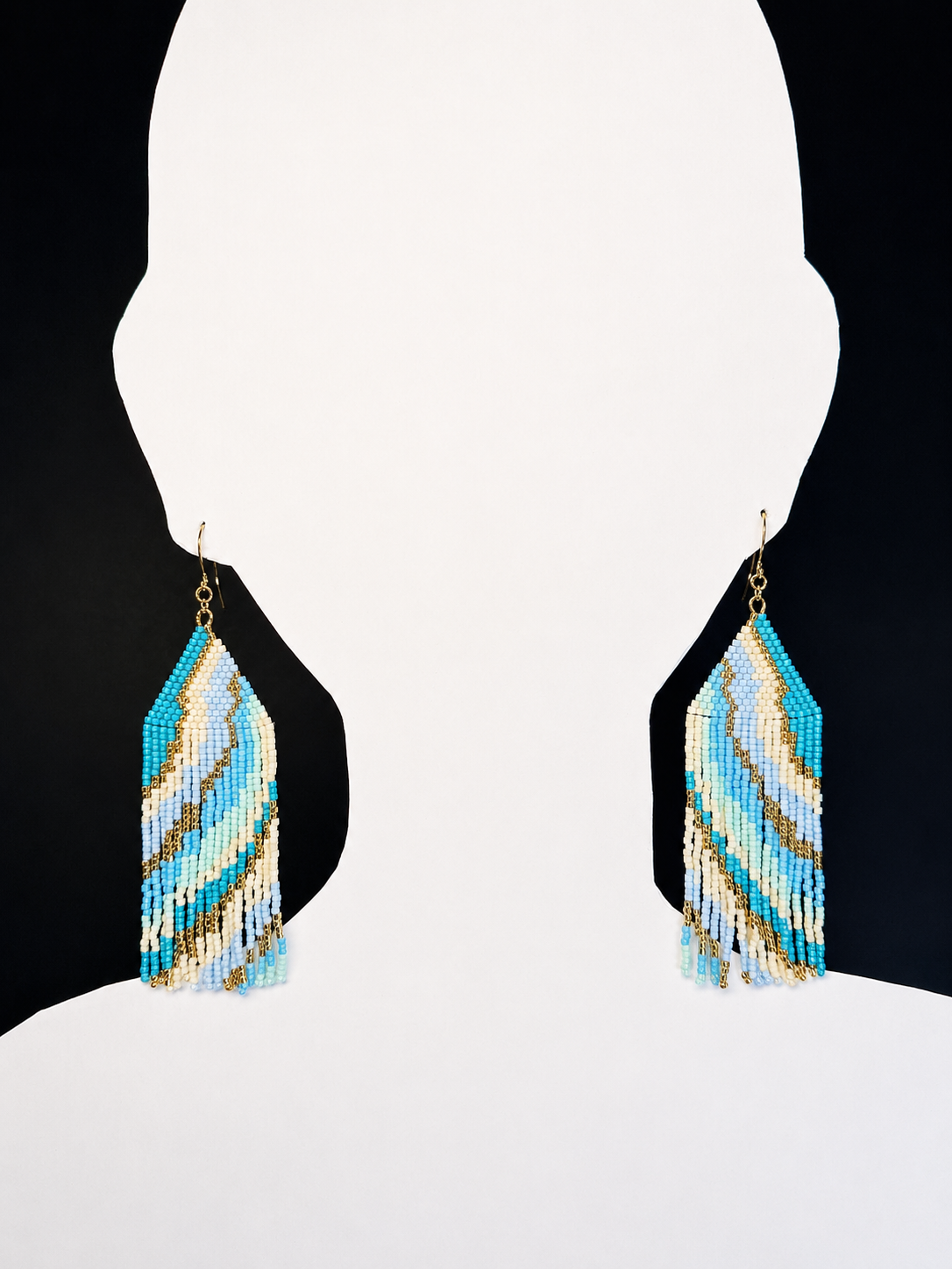 Miyuki Earrings - Ocean Waves