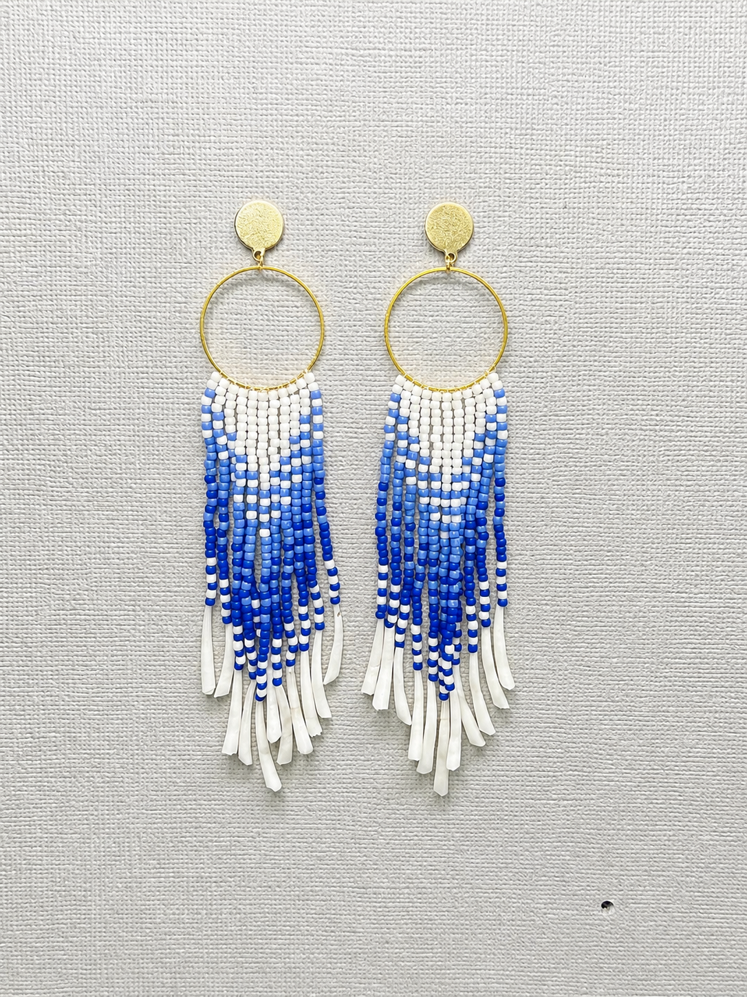 Toho Earrings w/ dentalium shells