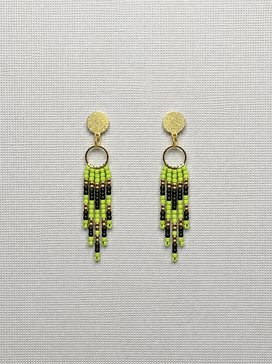 Toho Earrings small (green)