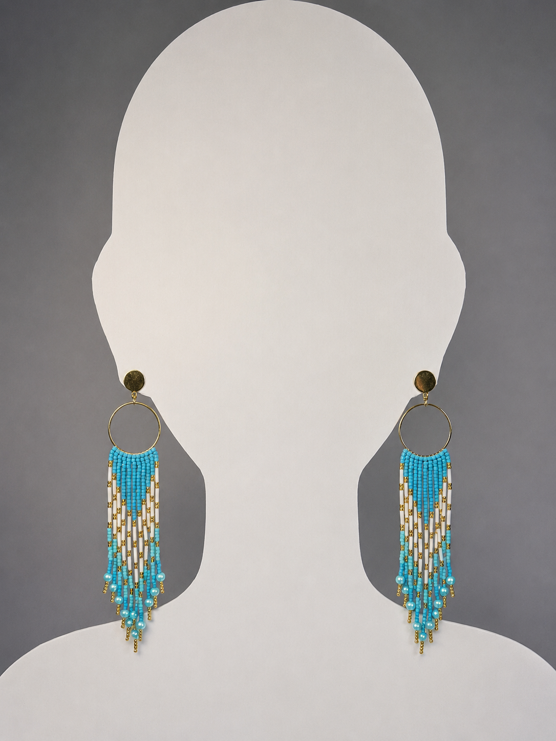 Boucles d'oreilles indigènes faites à la main - Attrape-rêves