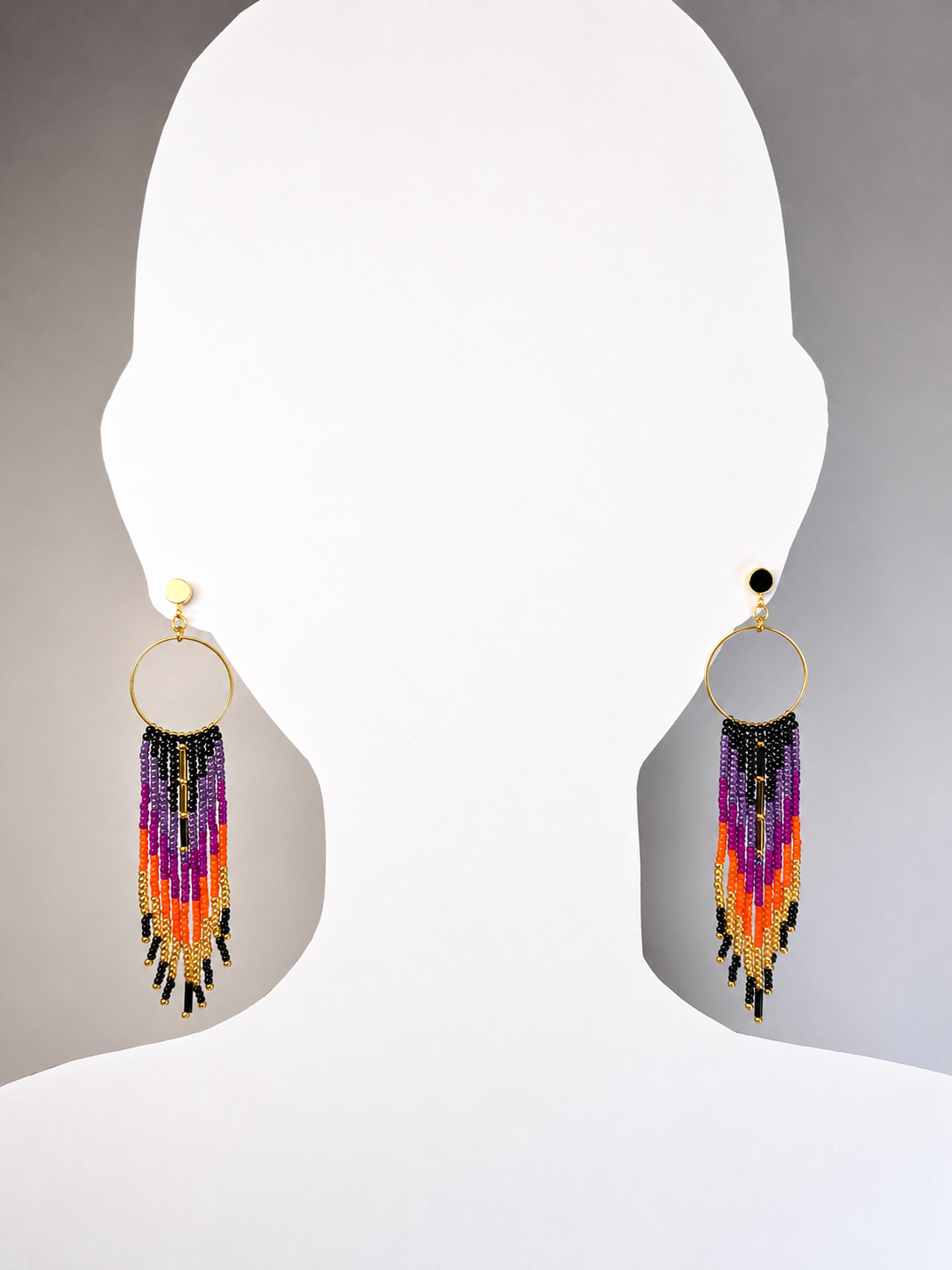 Boucles d'oreilles indigènes faites à la main - Attrape-rêves