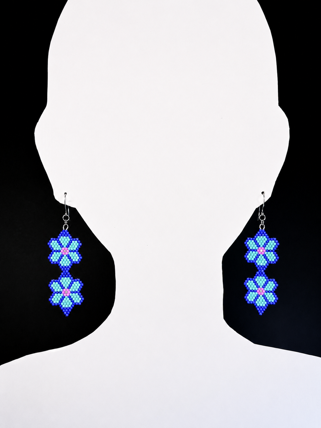 Miyuki Earrings - 2 Flowers