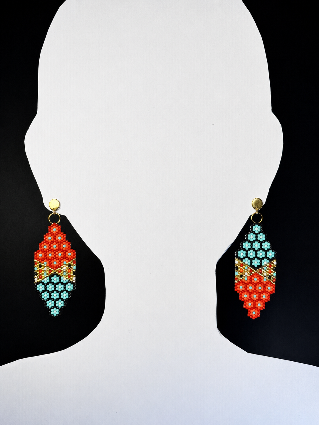 Miyuki Earrings daisy multicolour