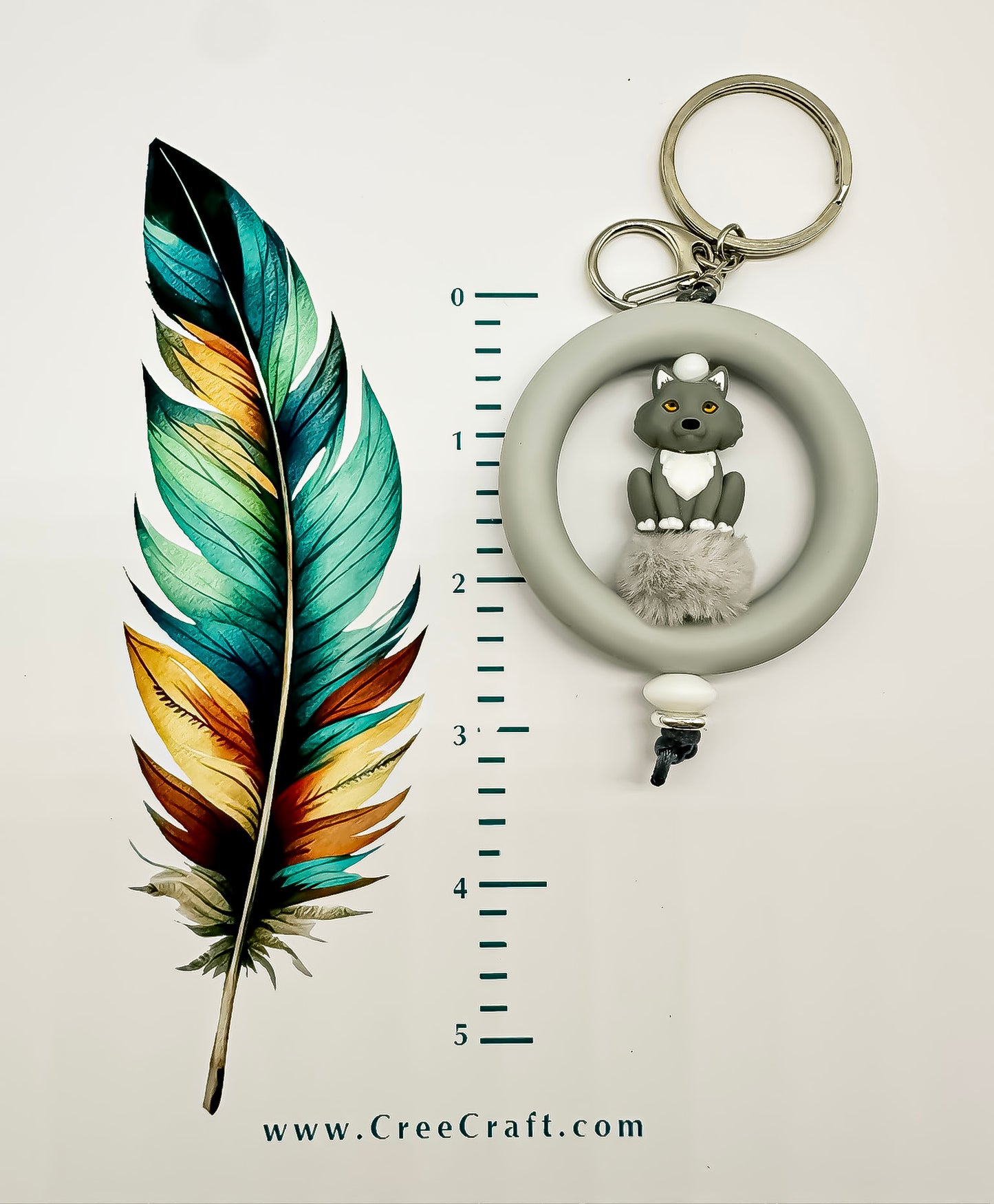 Easy Grasp Keychain - Wolf