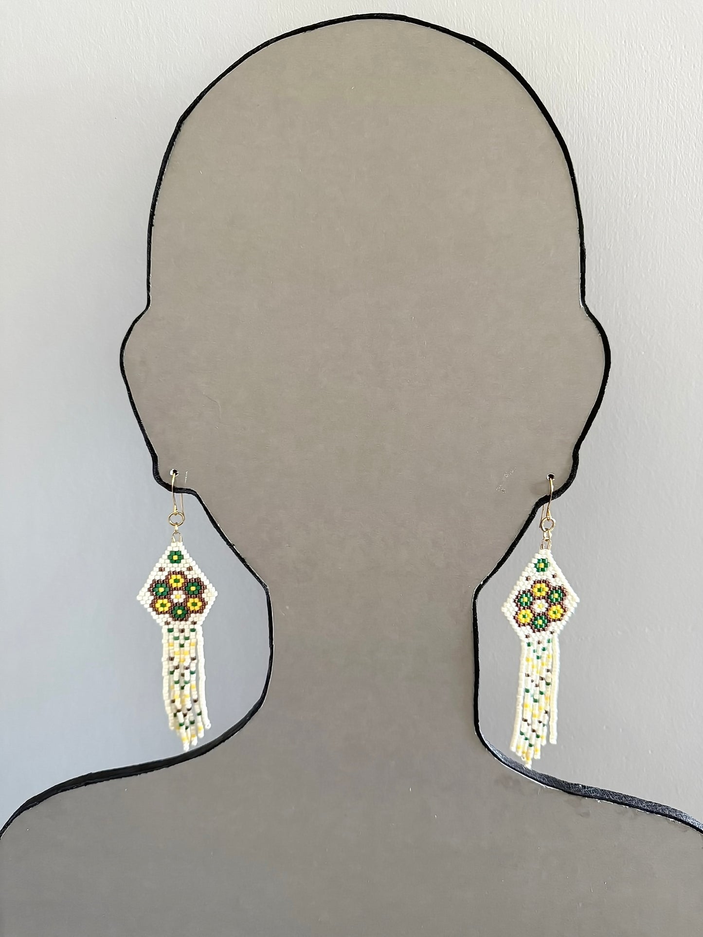 Boucles d'oreilles indigènes faites à la main - Attrape-rêves