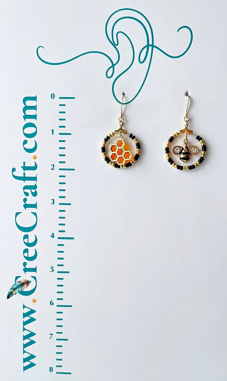 Boucles d'oreilles indigènes faites à la main - Attrape-rêves