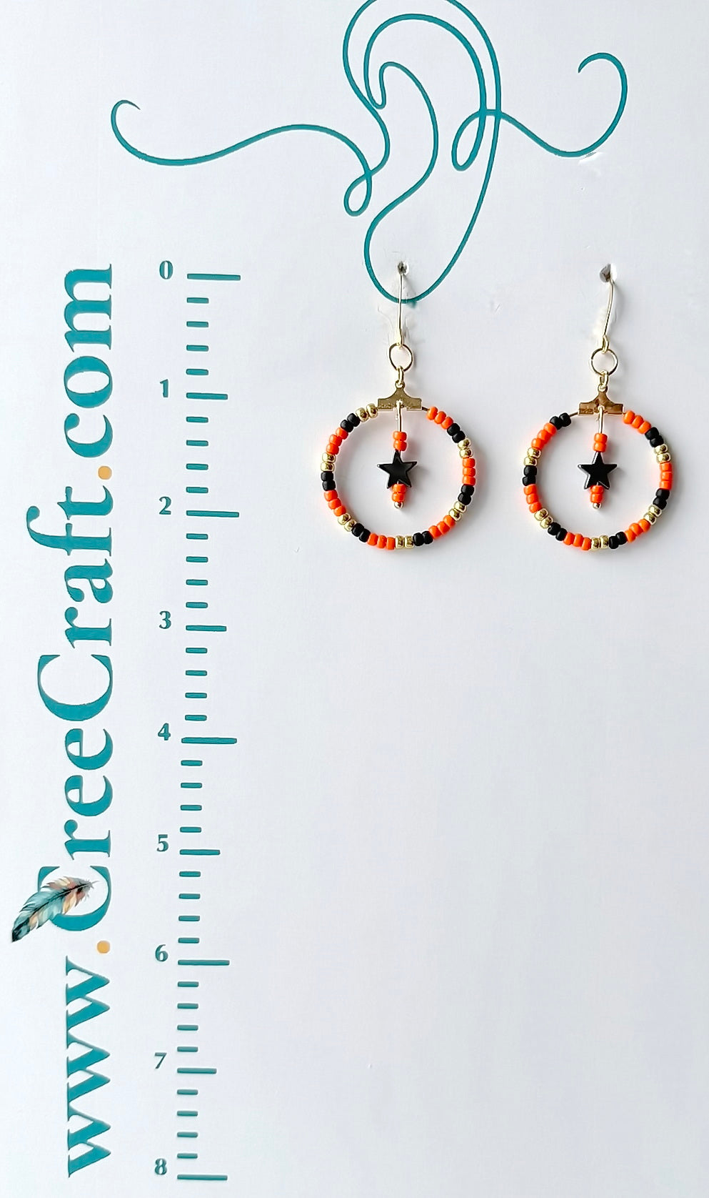 Boucles d'oreilles indigènes faites à la main - Attrape-rêves