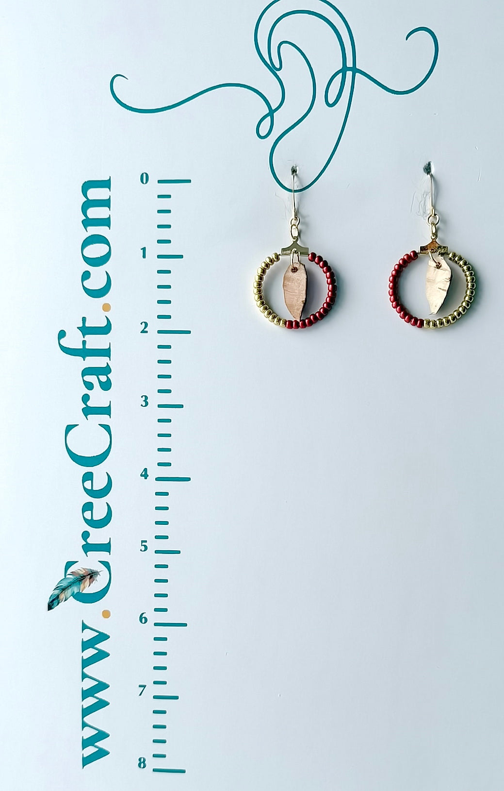 Boucles d'oreilles indigènes faites à la main - Attrape-rêves