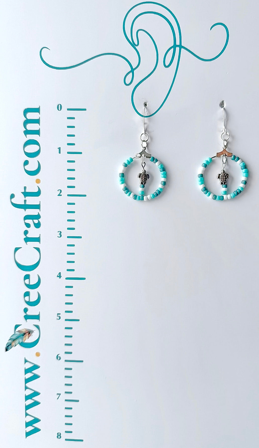 Indigenous Handmade Earrings - Turtle