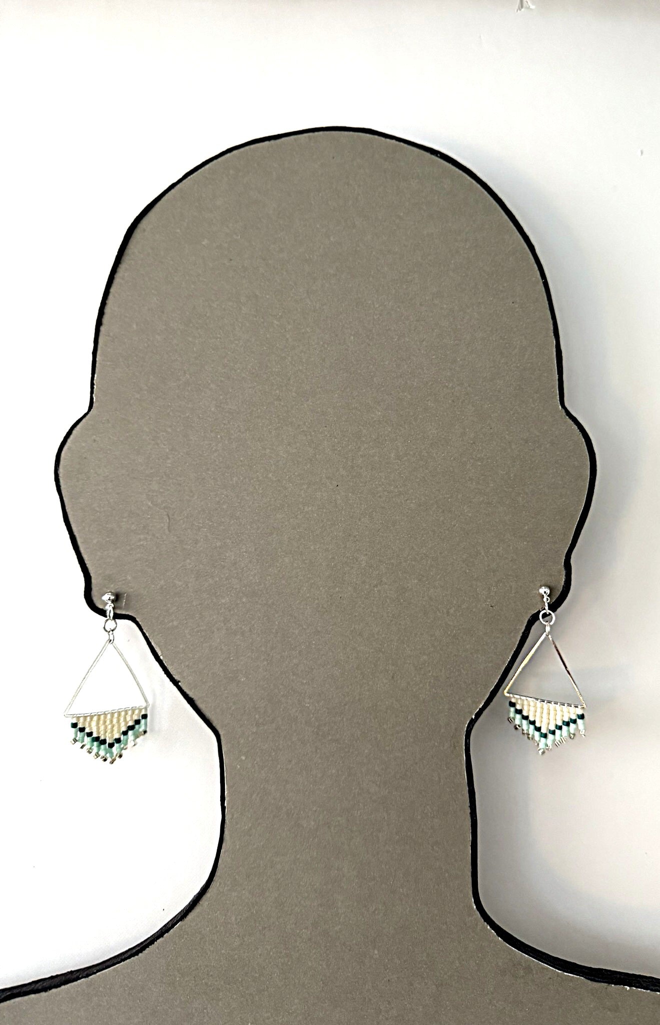 Miyuki Triangle - Indigenous Handmade Earrings