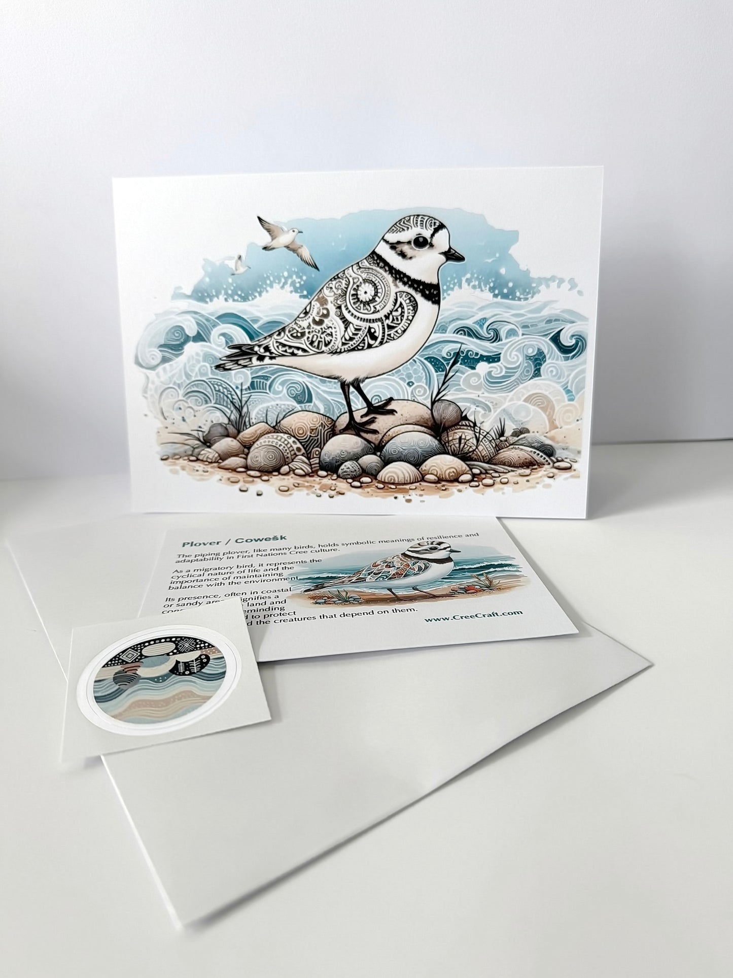 Carte de Noël - Cerf dans la forêt