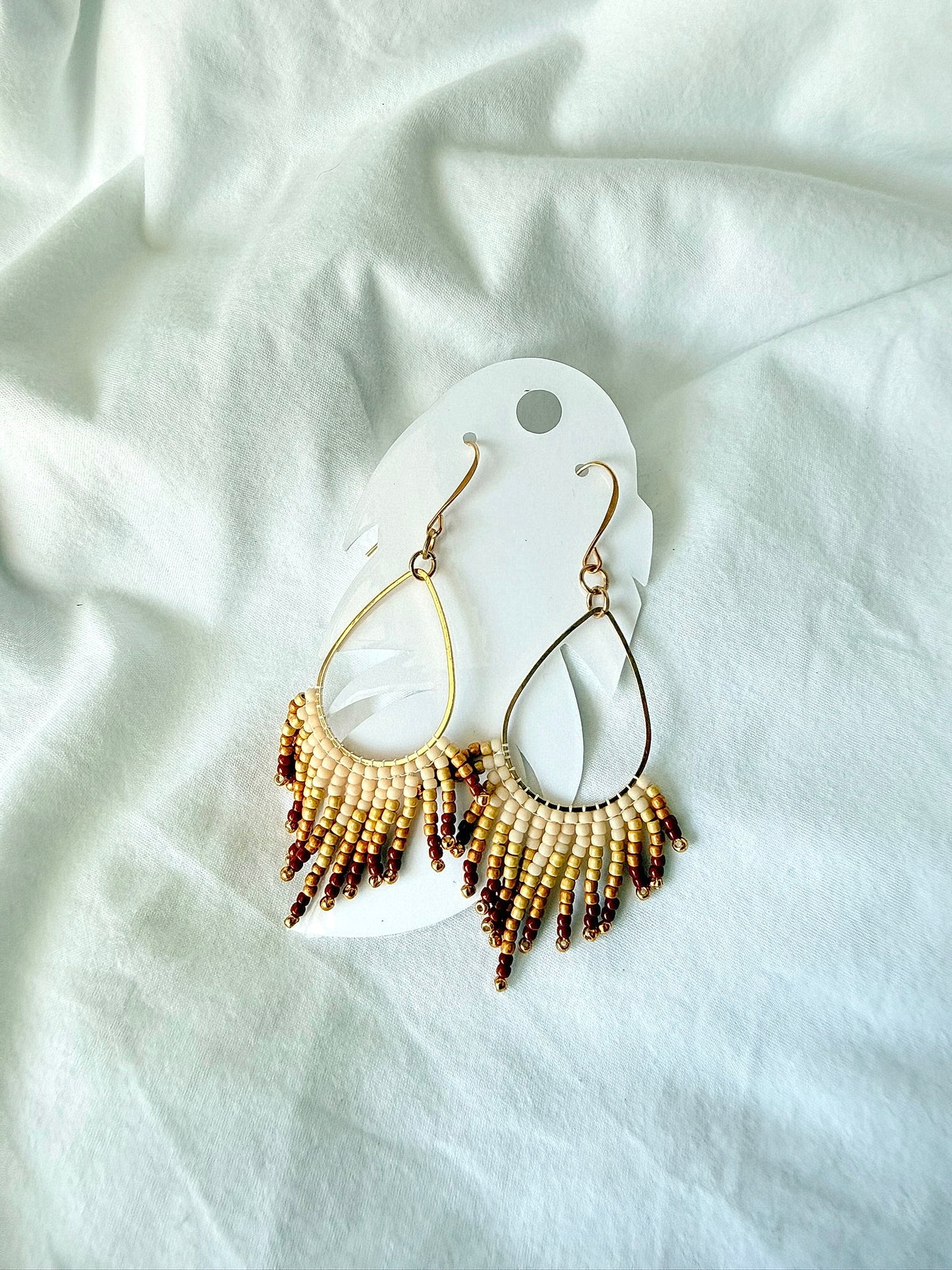 Toho Oval (browns) - Indigenous Handmade Earrings