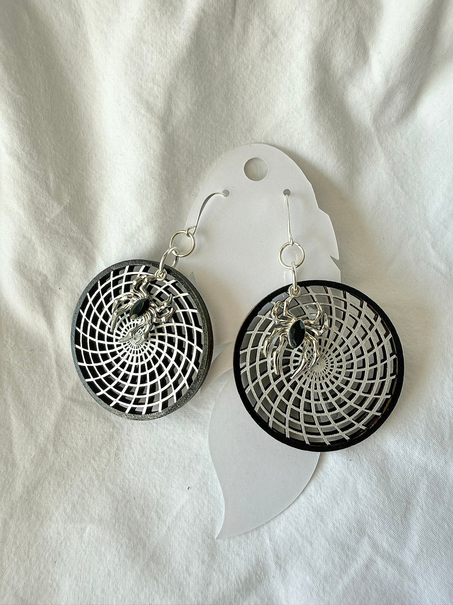 Basswood Spider Web- Indigenous Handmade Earrings