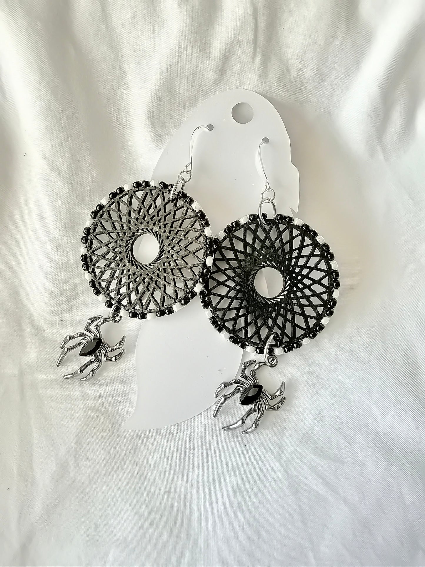 Basswood Spider Web- Indigenous Handmade Earrings