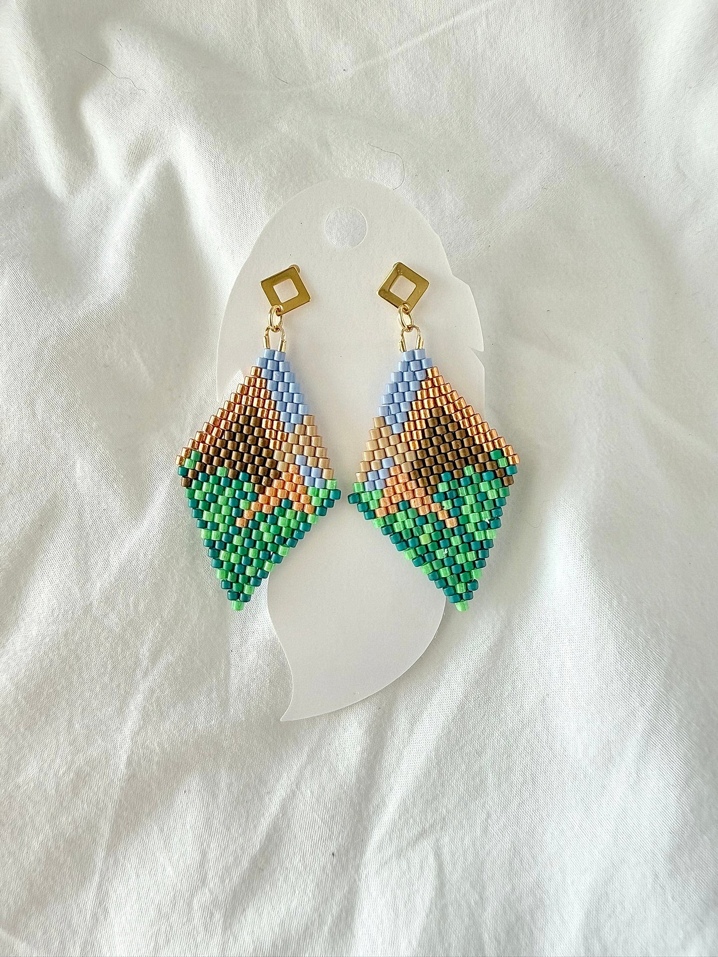 Miyuki 'Mountain' Earrings