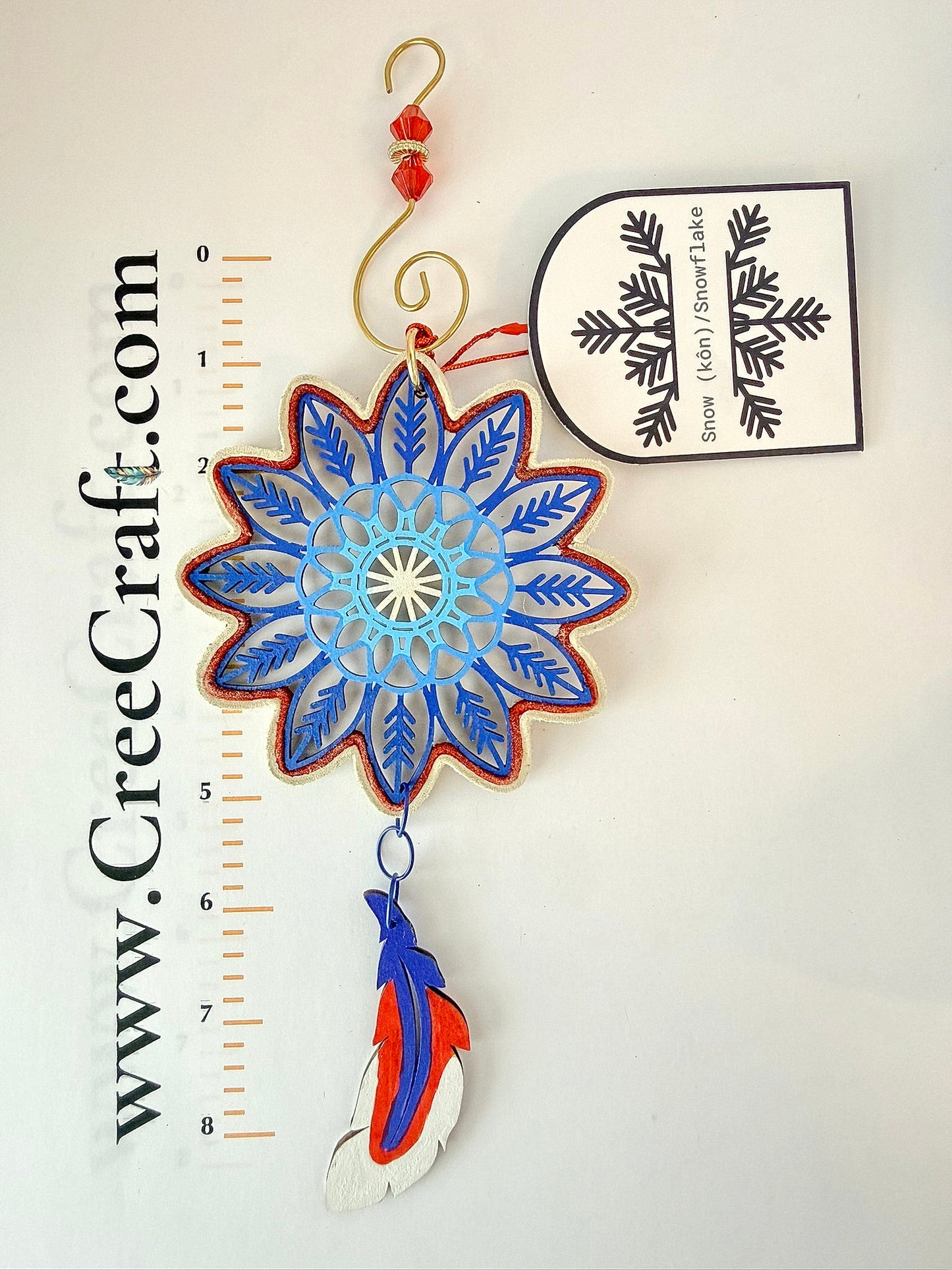 Snowflake Dreamcatcher Ornaments