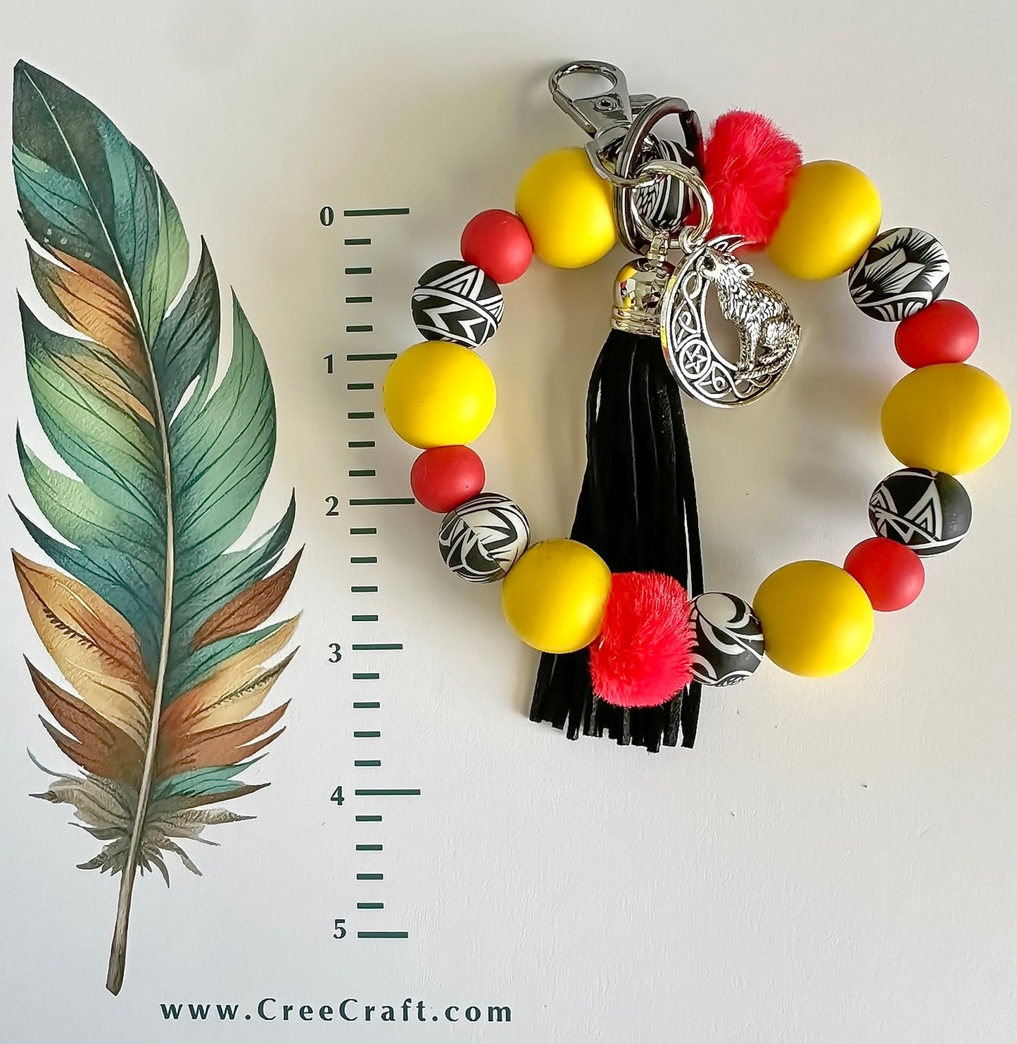 Pochette-bracelet - Loup