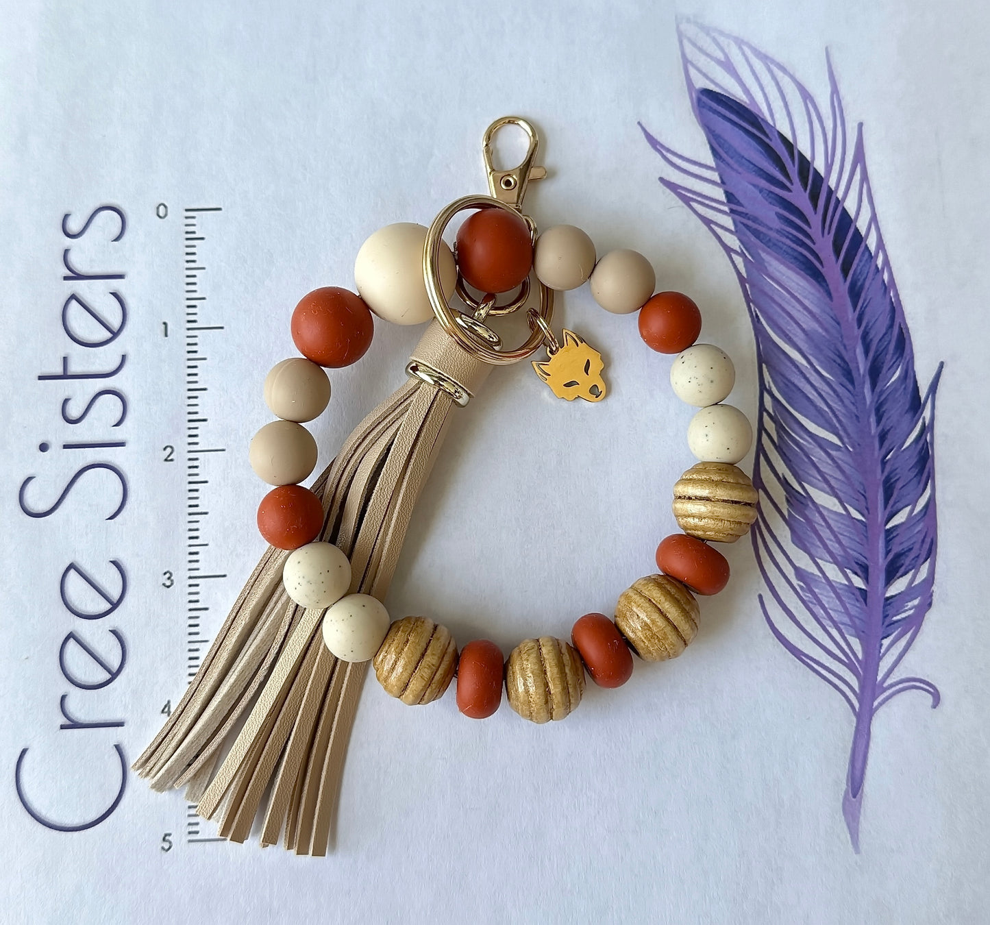 Pochette-bracelet - Loup