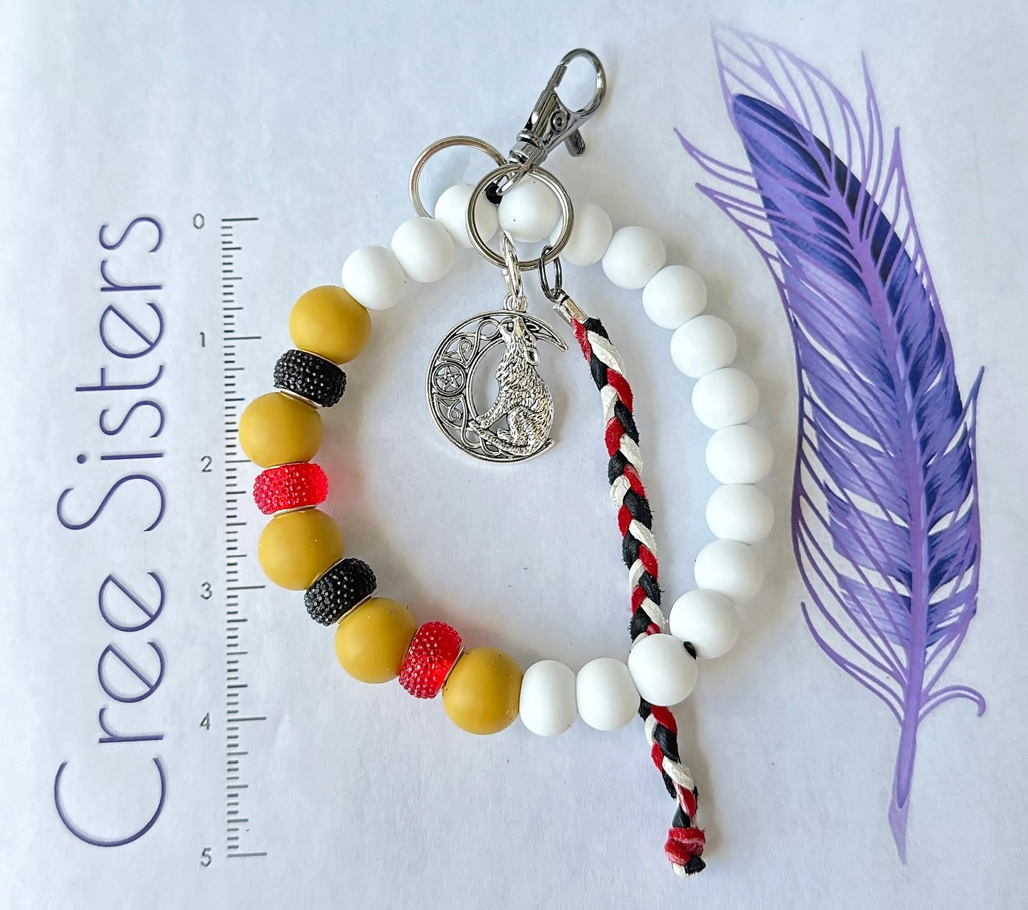 Pochette-bracelet - Loup