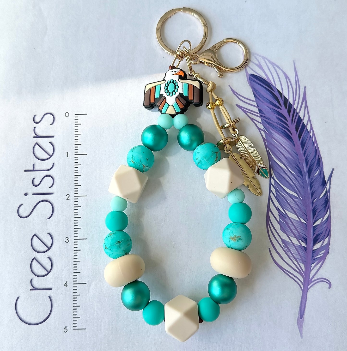 Wristlet - Eagle w/ Feather