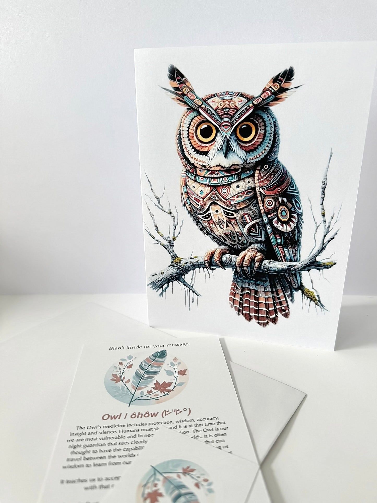 Carte de Noël - Cerf dans la forêt