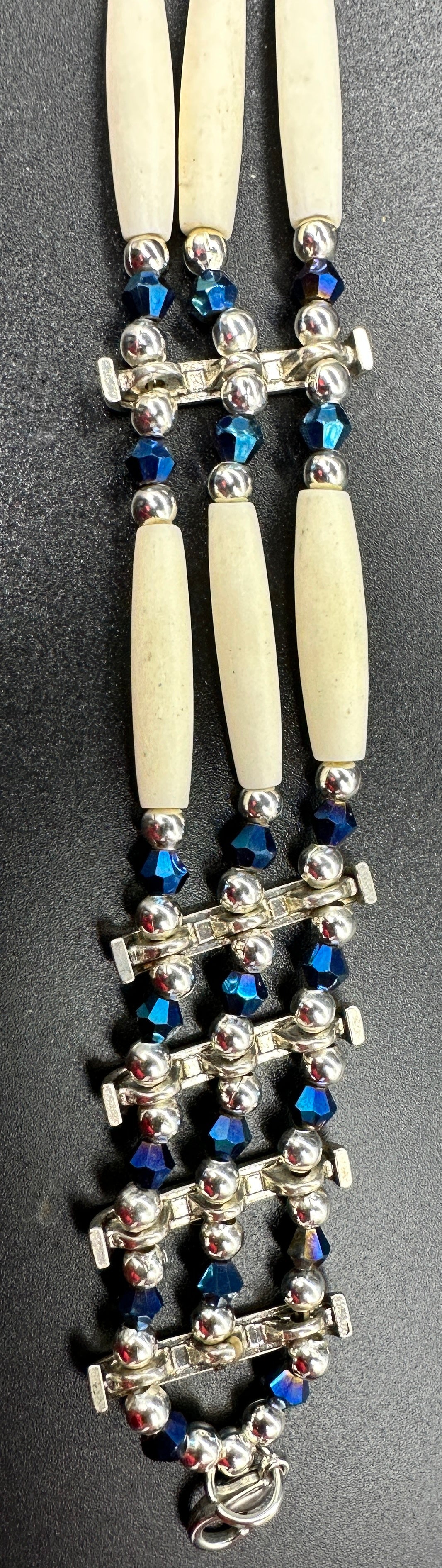 Indigenous Handcrafted Choker - Bone & Crystal