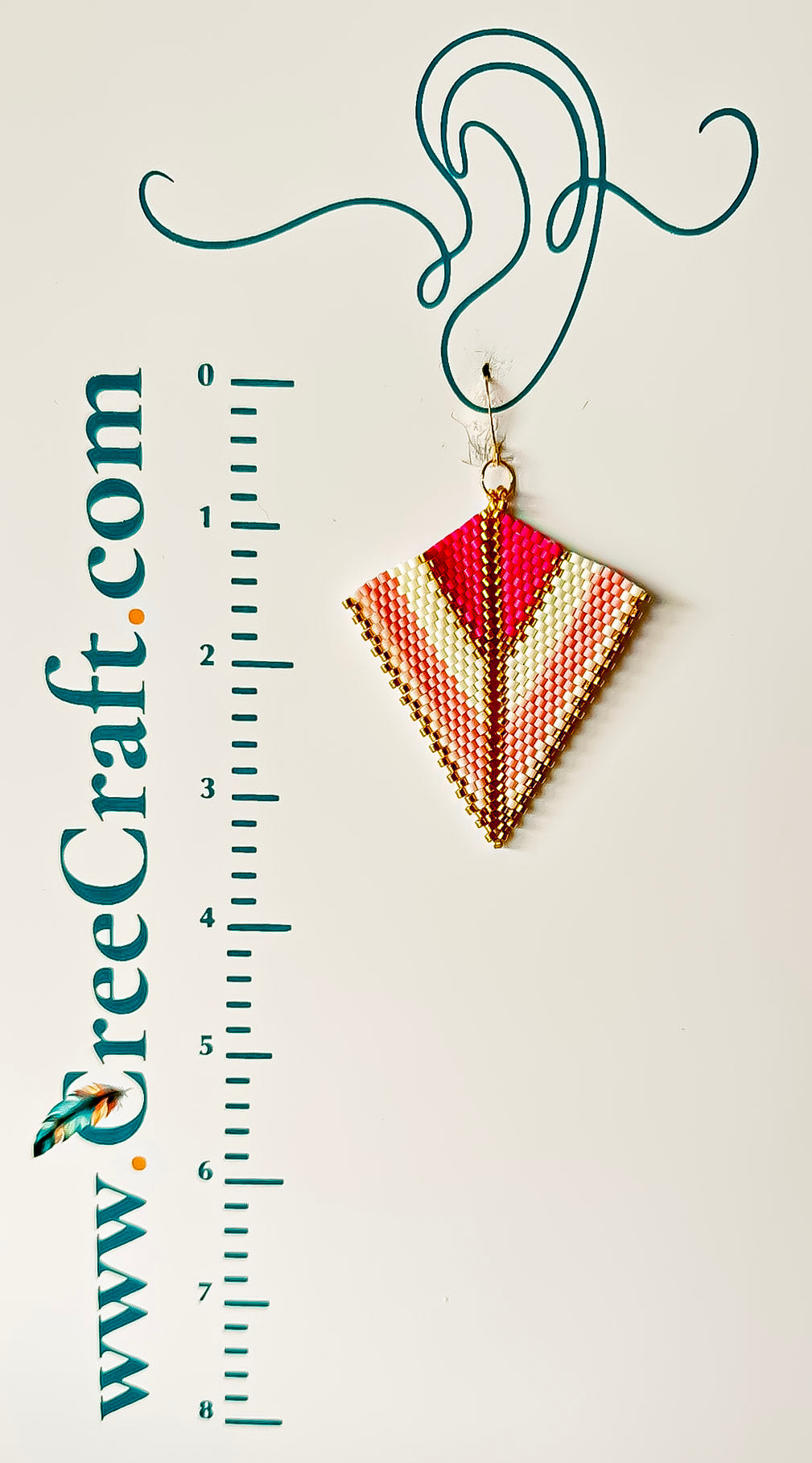 Indigenous Handmade Earrings - Miyuki Delica Beads