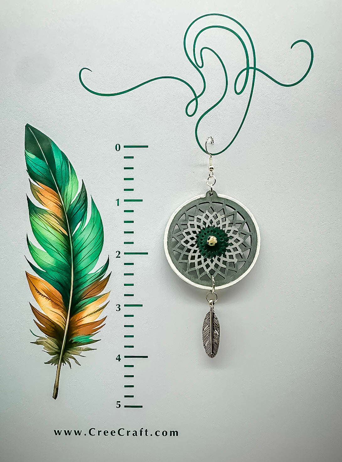 Indigenous Handmade Earrings - Dreamcatcher