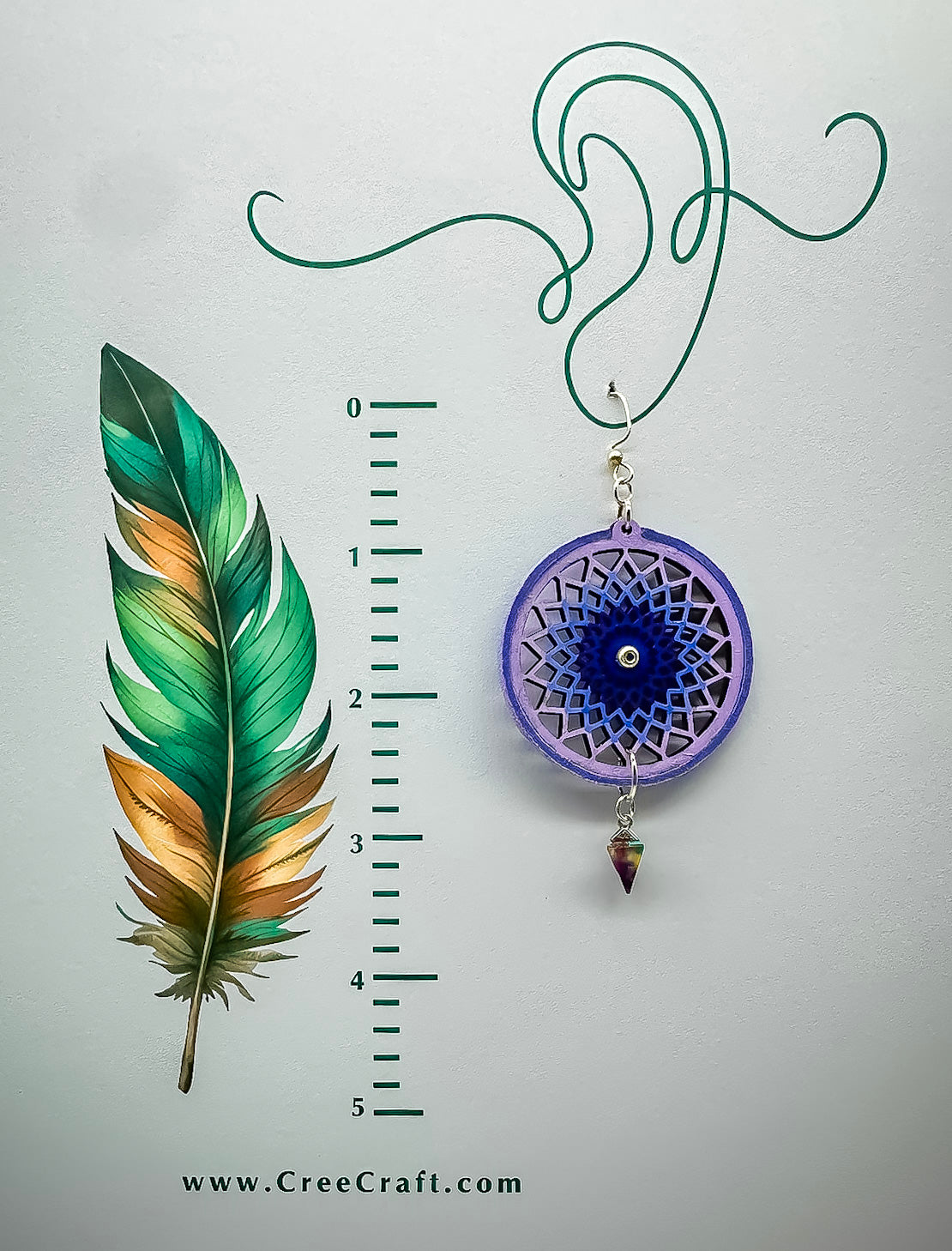 Indigenous Handmade Earrings - Dreamcatcher