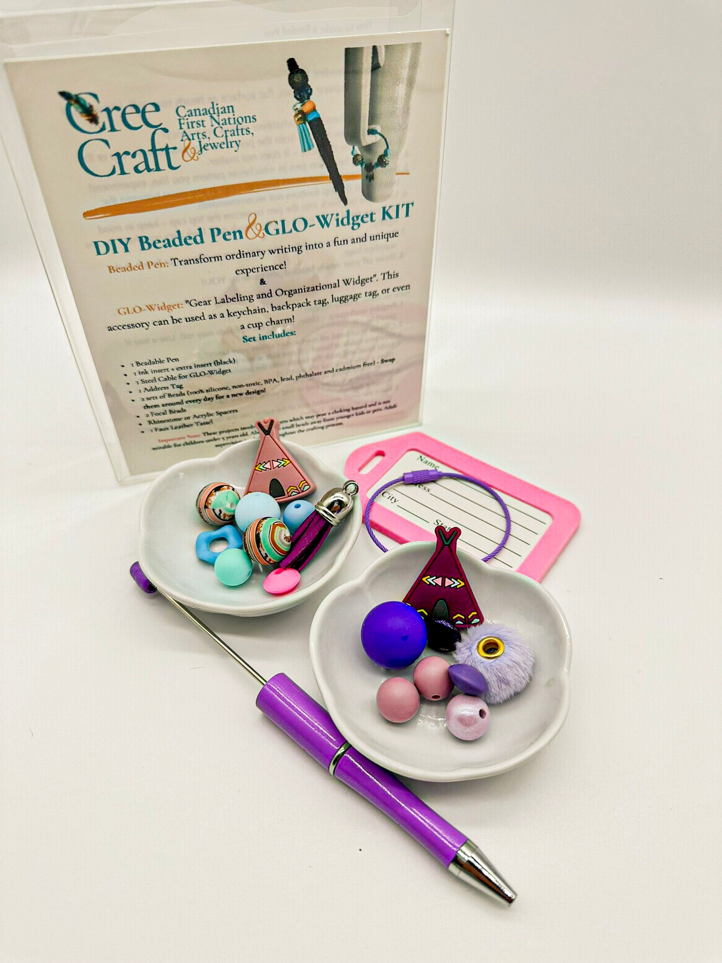 Do-It-Yourself Kit - Make your own Beaded Pen and GLO-Widget