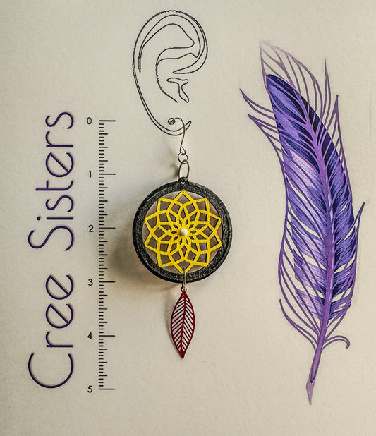 Indigenous Handmade Earrings - Dreamcatcher