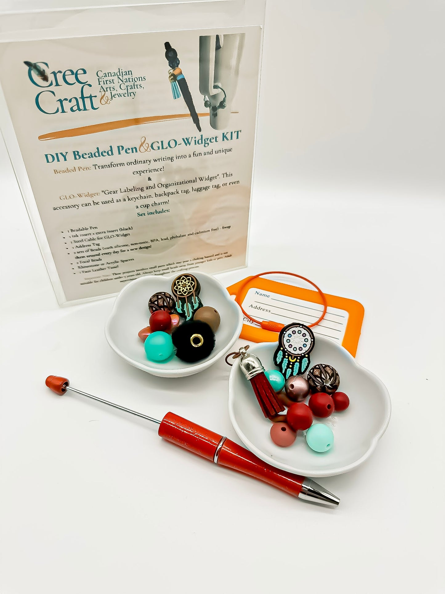 Do-It-Yourself Kit - Make your own Beaded Pen and GLO-Widget