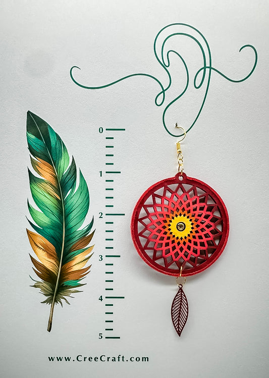 Indigenous Handmade Earrings - Dreamcatcher