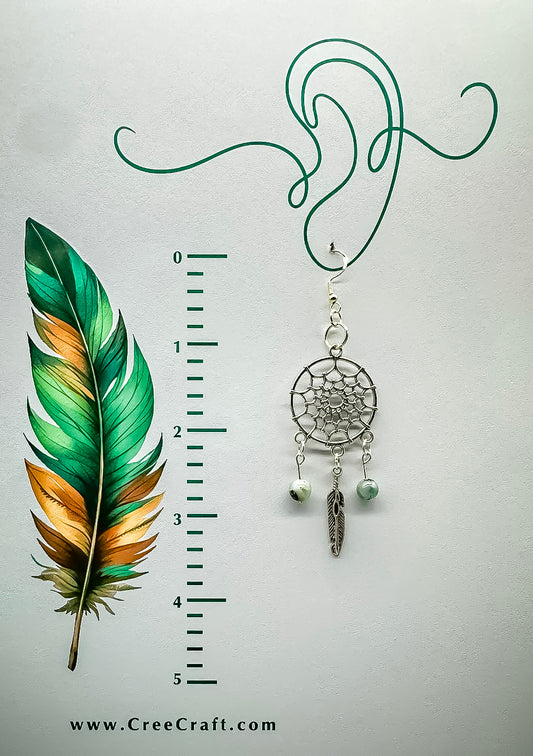 Indigenous Handmade Earrings - Dreamcatcher