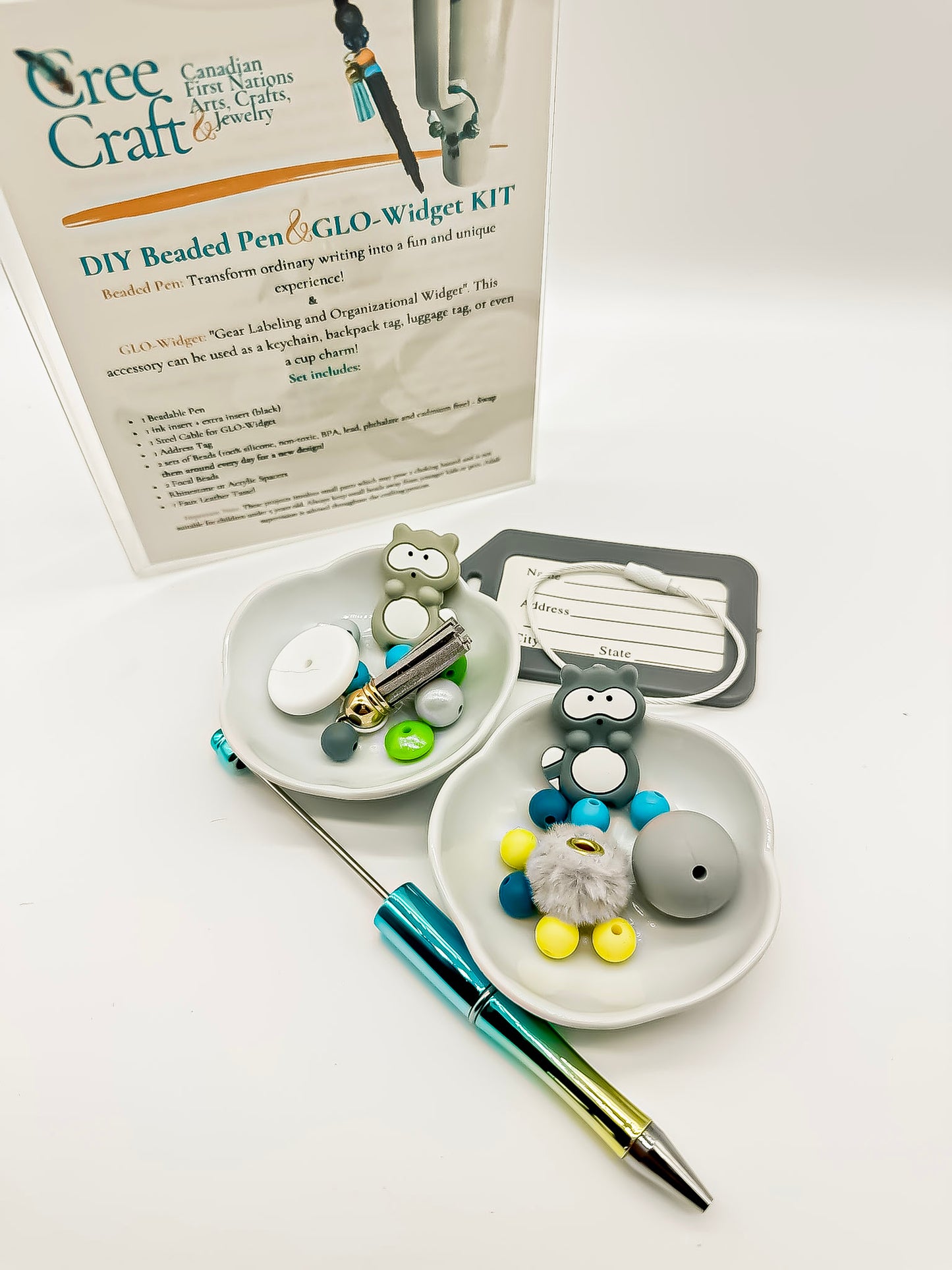 Do-It-Yourself Kit - Make your own Beaded Pen and GLO-Widget