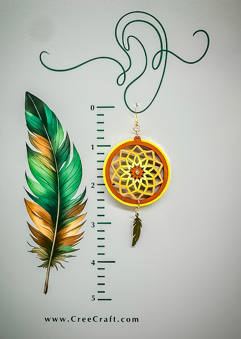 Indigenous Handmade Earrings - Dreamcatcher