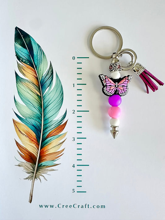 Bar Key Chain - Butterfly