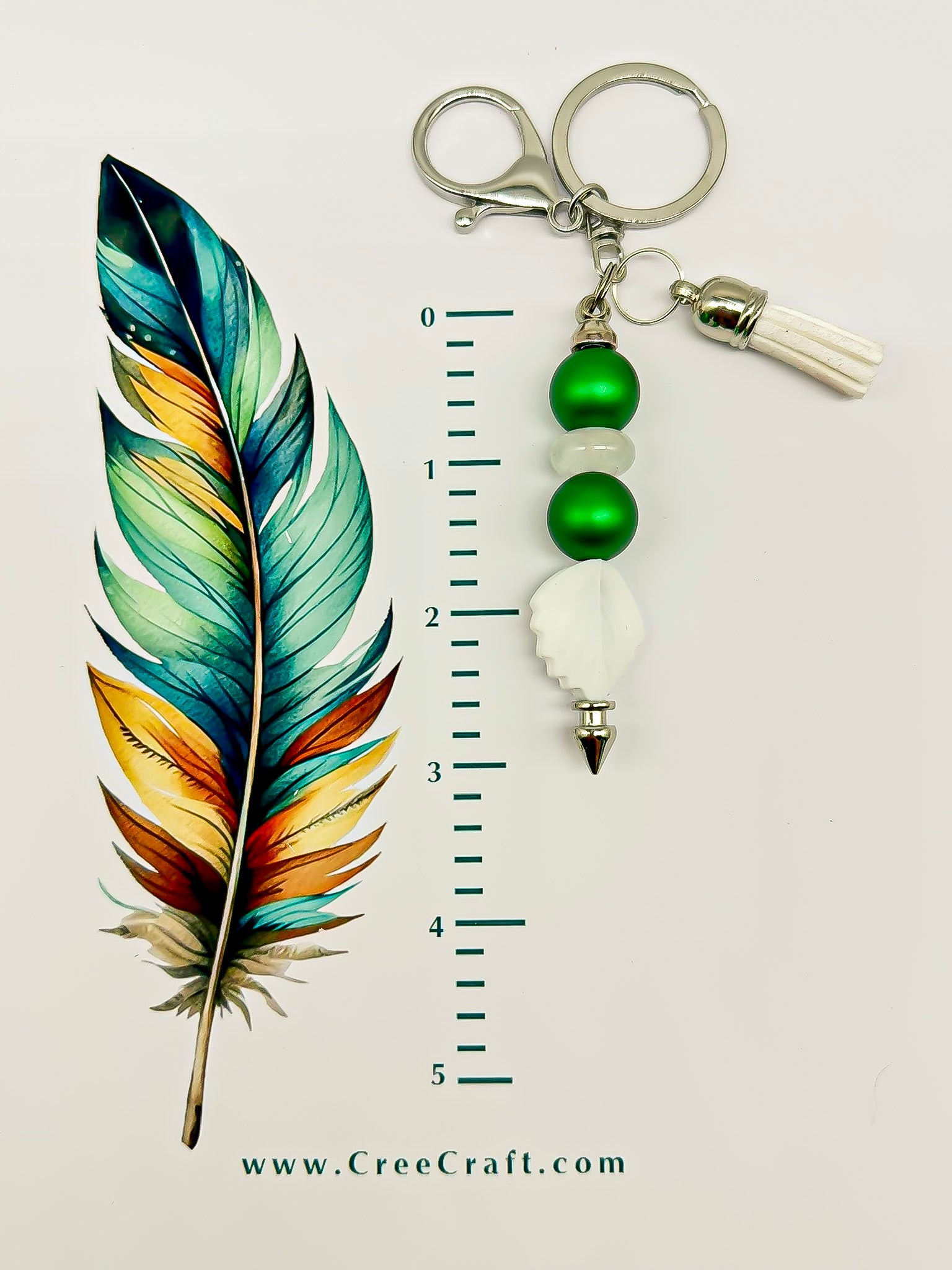 Bar Keychain - Leaf – Cree Craft